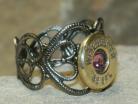 Ammo Ring-Rose Crystal and Heart Filigree