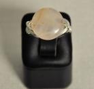 Rose Quartz Silver Wrapped Ring